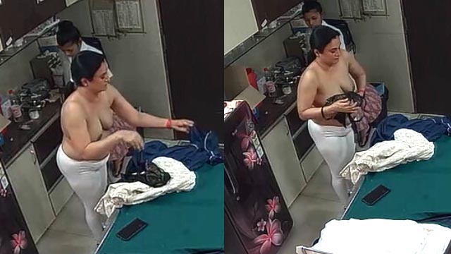 Bhabhi Changing Clothes In Clinic Captured In CCTV Clips