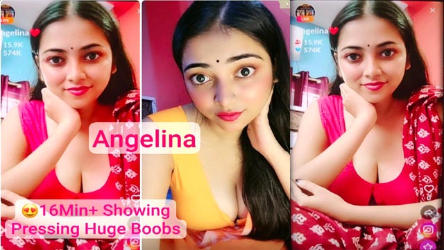 Model Anjali Aka Angelina Nude Tango Premium Showing Pressing Boobs