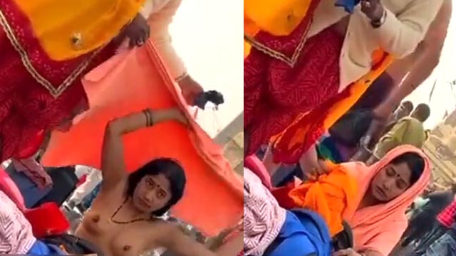 Horny Bhabhi After Bath Outdoor Changing Dress New